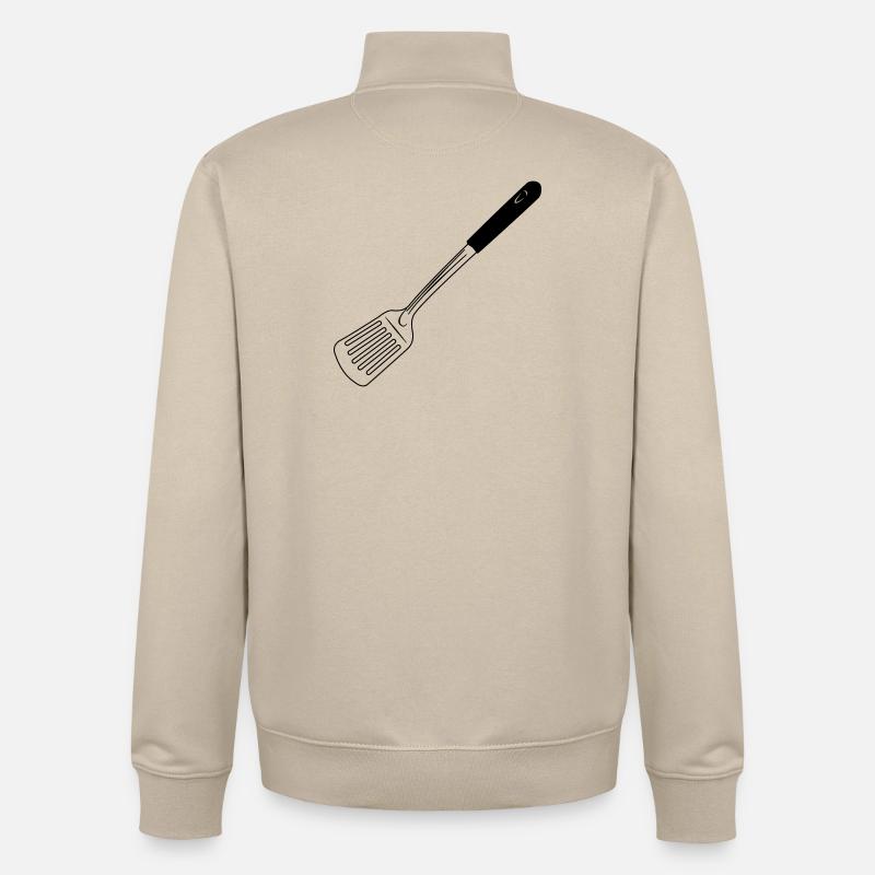 Küchenutensilien Backschaufel - Unisex Organic Zip Sweatshirt von Stanley/Stella - Cremebeige