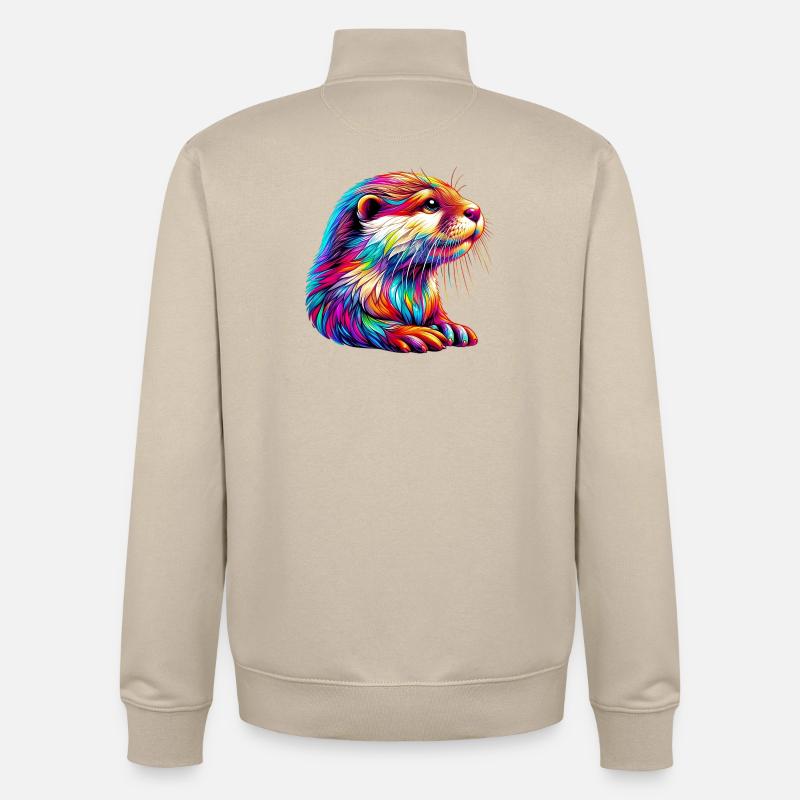 Otter - Unisex Organic Zip Sweatshirt von Stanley/Stella - Cremebeige