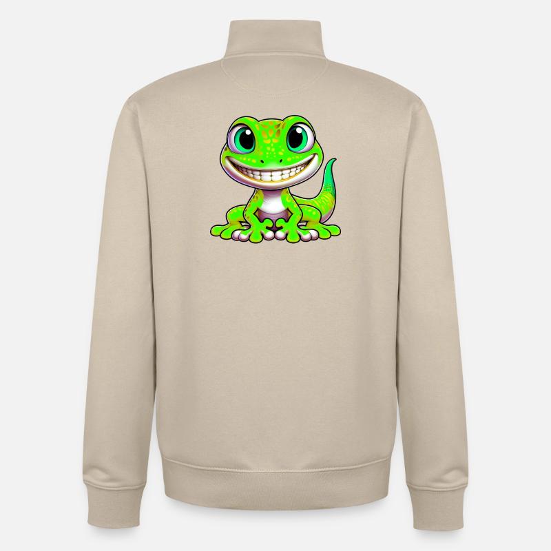 Gecko - Unisex Organic Zip Sweatshirt von Stanley/Stella - Cremebeige