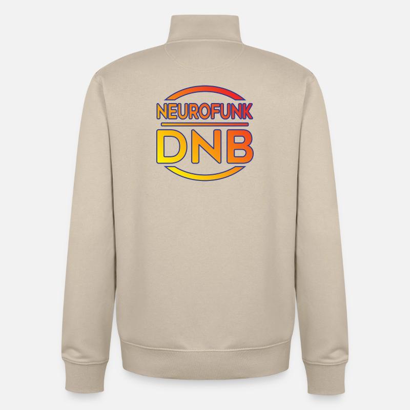 Neurofunk DNB Logo Tee - Unisex Organic Zip Sweatshirt von Stanley/Stella - Cremebeige