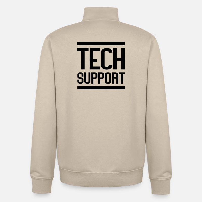 Technischer Support - Unisex Organic Zip Sweatshirt von Stanley/Stella - Cremebeige