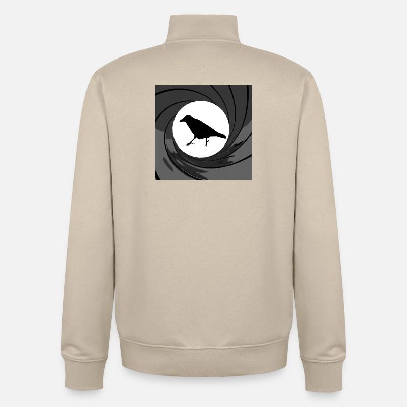 Bond crow - Unisex Organic Zip Sweatshirt von Stanley/Stella - Cremebeige