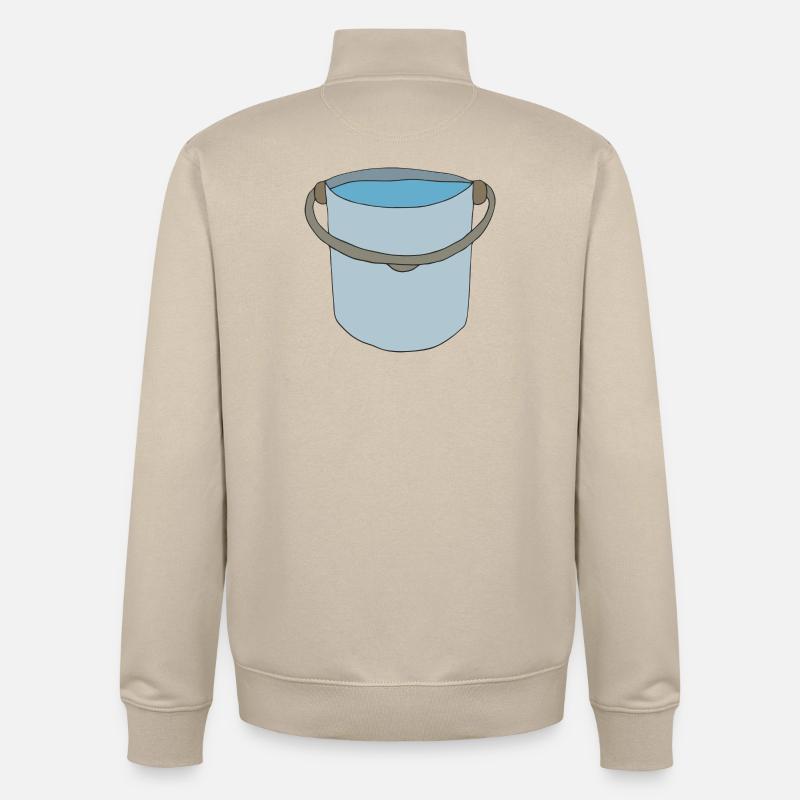 eimer handgemalt Wassereimer - Unisex Organic Zip Sweatshirt von Stanley/Stella - Cremebeige
