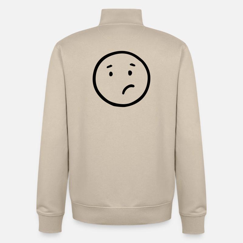 confus - Sweat zippé unisexe en coton bio Stanley/Stella - beige crème