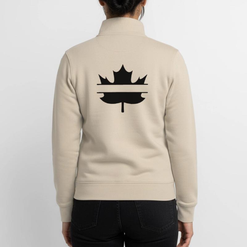 Lancement de l’espace intermédiaire de Maple Leaf Canada Sweat zippé unisexe en coton bio Stanley/Stella