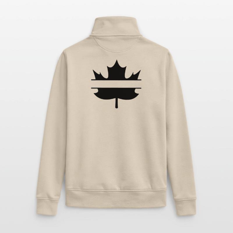 Lancement de l’espace intermédiaire de Maple Leaf Canada Sweat zippé unisexe en coton bio Stanley/Stella