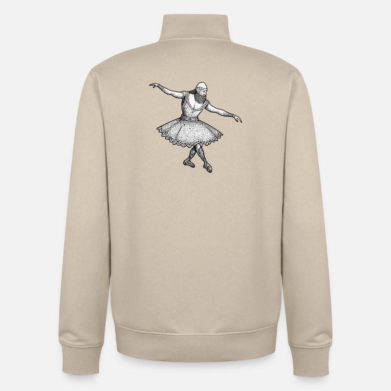 Viking - Ballet dansant - Sweat zippé unisexe en coton bio Stanley/Stella - beige crème