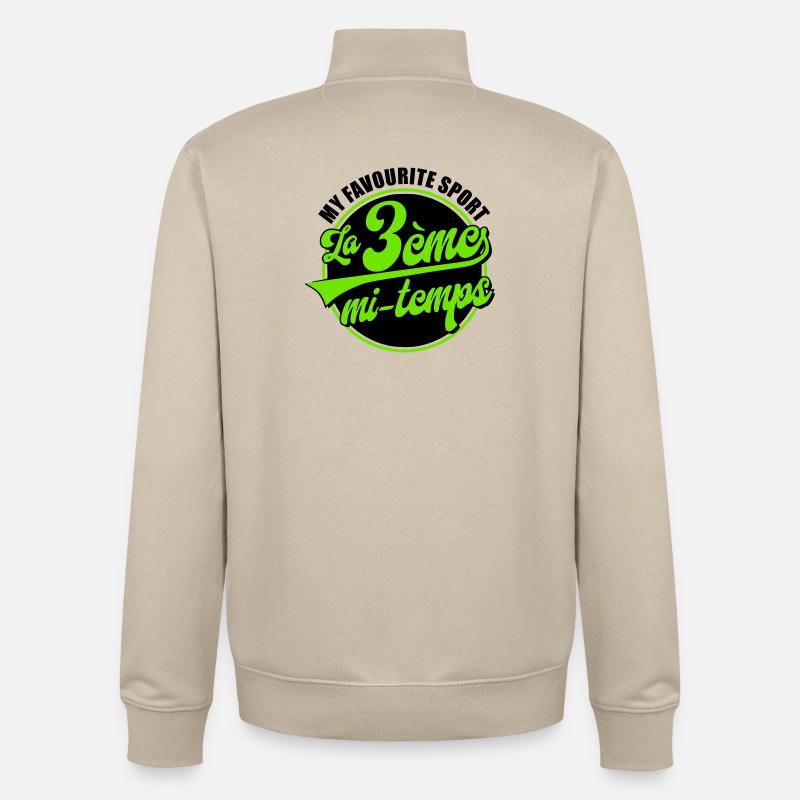 Die 3. Hälfte - Unisex Organic Zip Sweatshirt von Stanley/Stella - Cremebeige