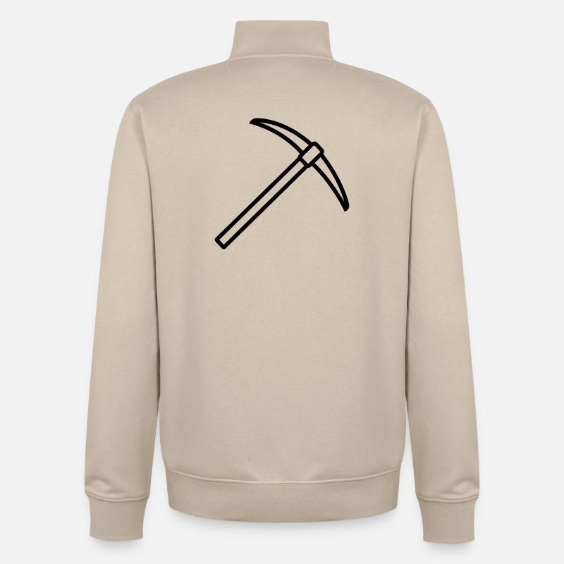 piolet - Sweat zippé unisexe en coton bio Stanley/Stella - beige crème
