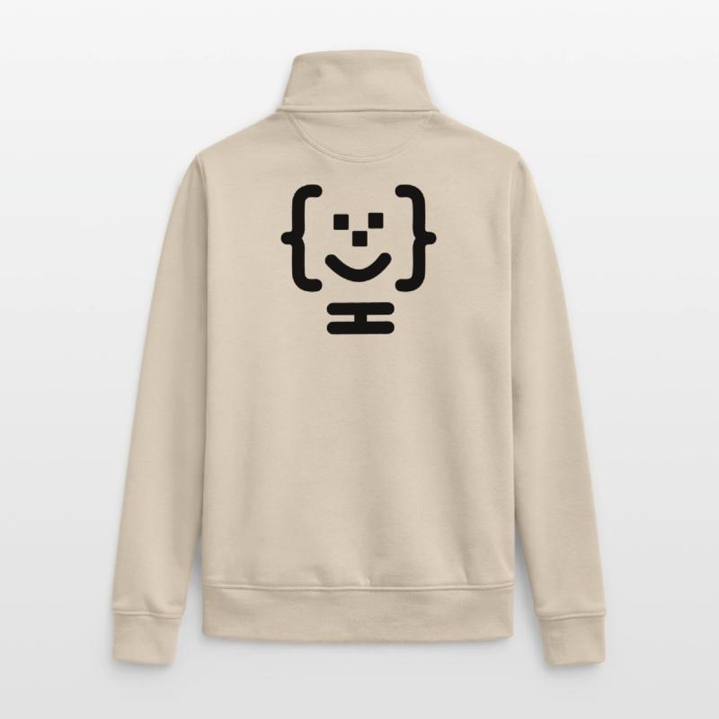 Logo du code du programmeur principal Sweat zippé unisexe en coton bio Stanley/Stella