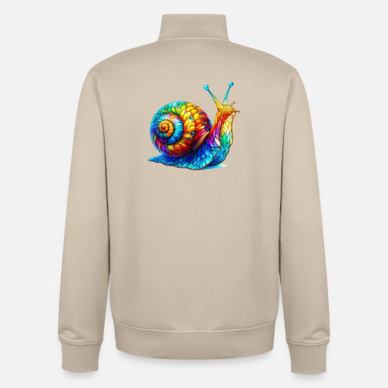 Schnecke - Unisex Organic Zip Sweatshirt von Stanley/Stella - Cremebeige