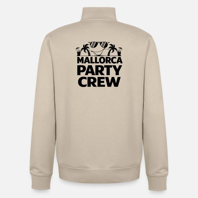 Mallorca crew - Unisex Organic Zip Sweatshirt von Stanley/Stella - Cremebeige