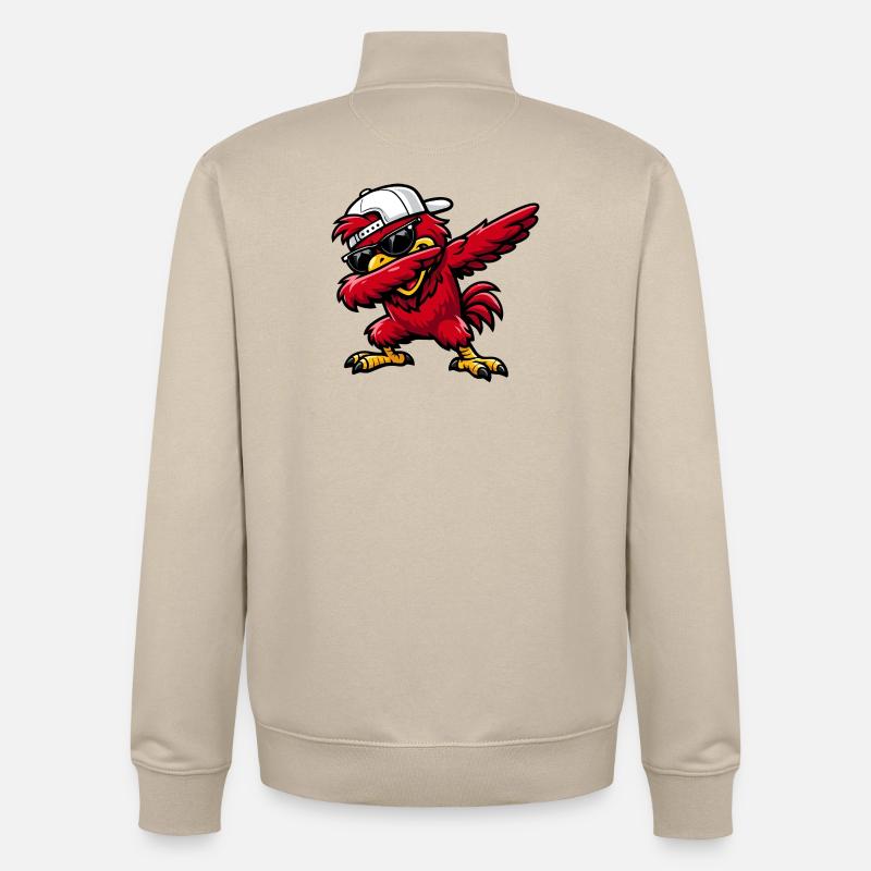 Dab Cardinal - Sweat zippé unisexe en coton bio Stanley/Stella - beige crème