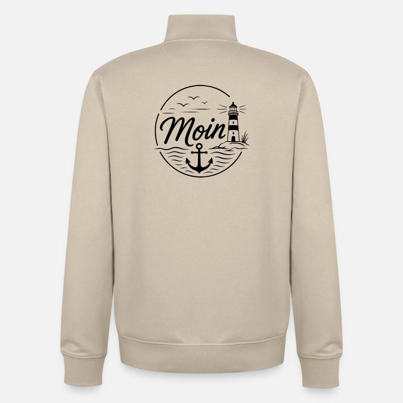 Moin - Unisex Organic Zip Sweatshirt von Stanley/Stella - Cremebeige