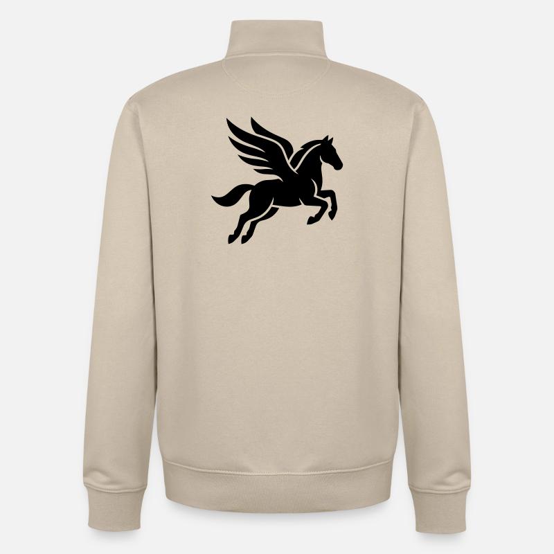 Pegasus - Unisex Organic Zip Sweatshirt von Stanley/Stella - Cremebeige