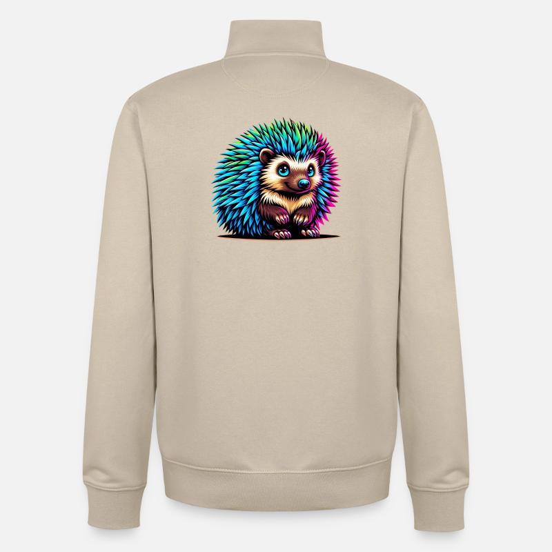 Igel - Unisex Organic Zip Sweatshirt von Stanley/Stella - Cremebeige