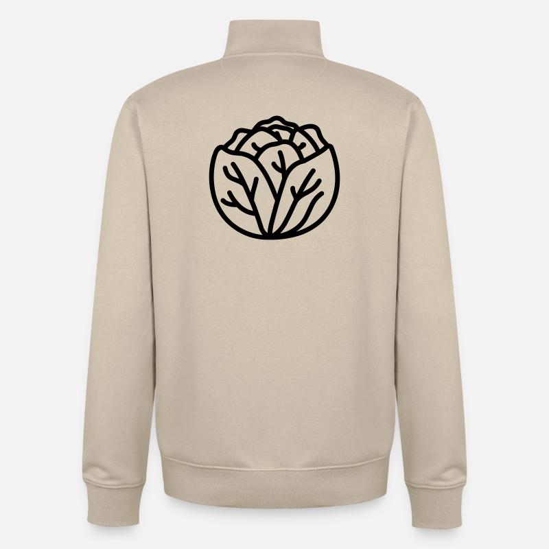 Chou - Sweat zippé unisexe en coton bio Stanley/Stella - beige crème