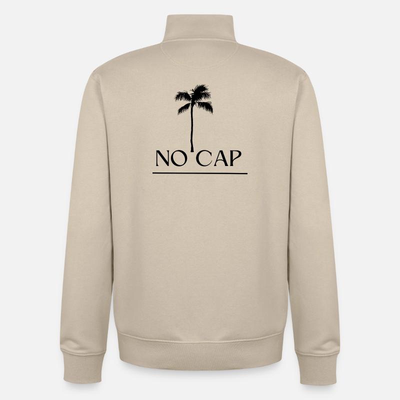 Pas de conception de capuchon - Sweat zippé unisexe en coton bio Stanley/Stella - beige crème