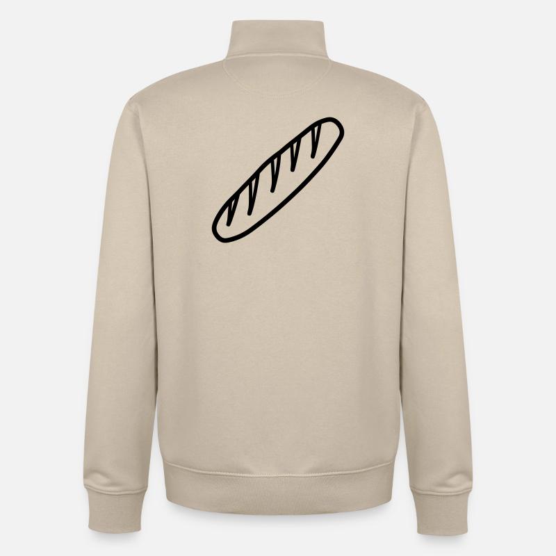 baguette - Sweat zippé unisexe en coton bio Stanley/Stella - beige crème