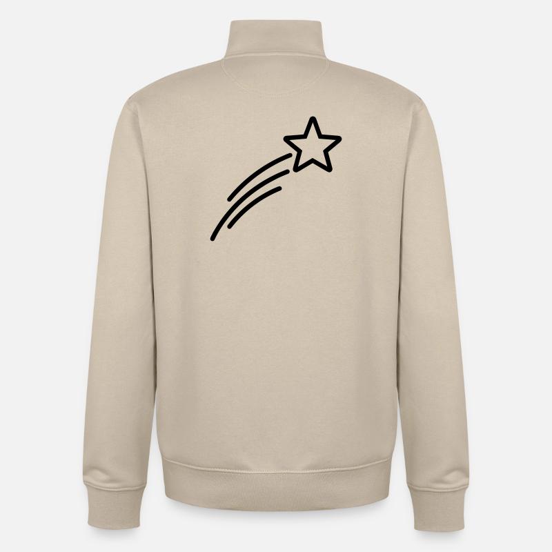 Sternschnuppe - Unisex Organic Zip Sweatshirt von Stanley/Stella - Cremebeige