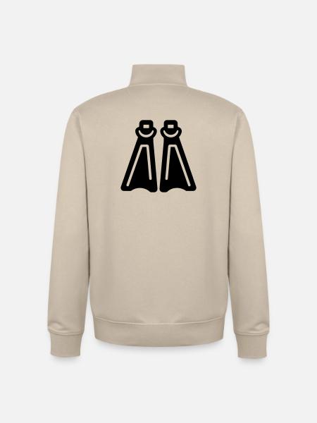 Tauchflossen - Unisex Organic Zip Sweatshirt von Stanley/Stella - Cremebeige