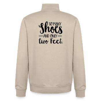 Chaussures - Sweat zippé unisexe en coton bio Stanley/Stella - beige crème - Dos - AI Model Male 185 dark (185cm)