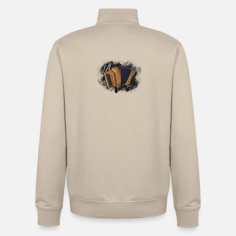 Harmonica - it has to be so loud! | ZiachON! - Unisex Organic Zip Sweatshirt by Stanley/Stella - desert dust