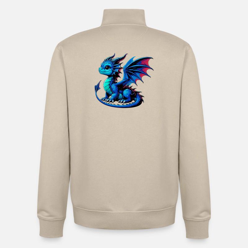 Drache - Unisex Organic Zip Sweatshirt von Stanley/Stella - Cremebeige