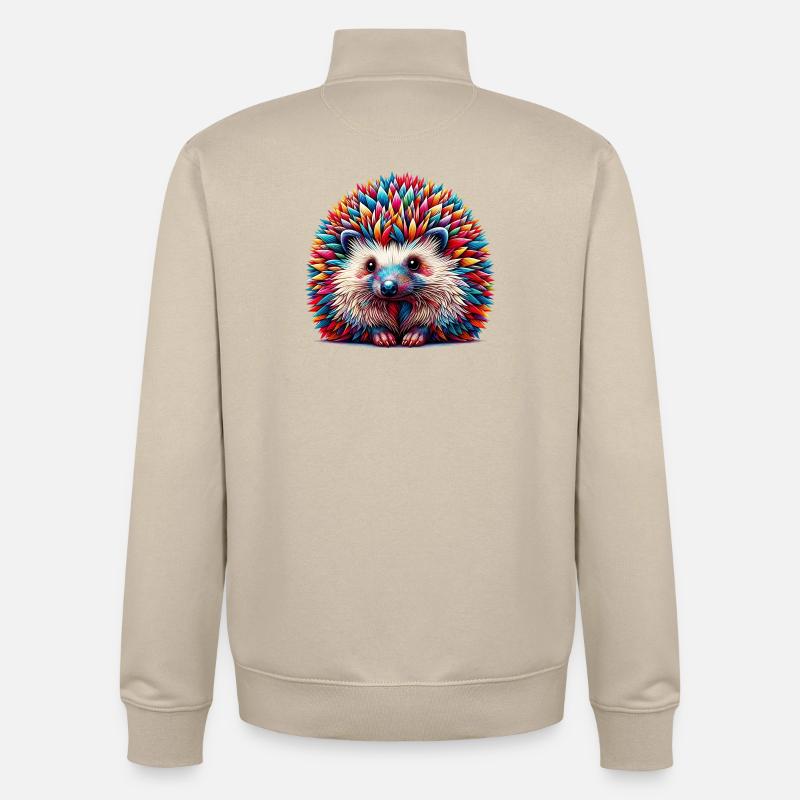 Igel - Unisex Organic Zip Sweatshirt von Stanley/Stella - Cremebeige