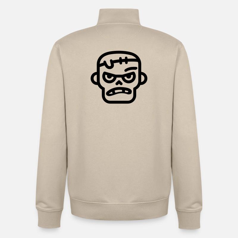 zombie - Sweat zippé unisexe en coton bio Stanley/Stella - beige crème