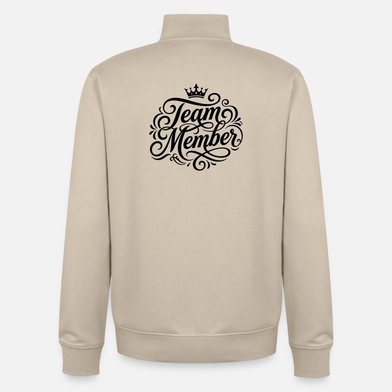 Équipier - Sweat zippé unisexe en coton bio Stanley/Stella - beige crème