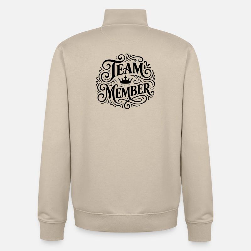 Équipier - Sweat zippé unisexe en coton bio Stanley/Stella - beige crème