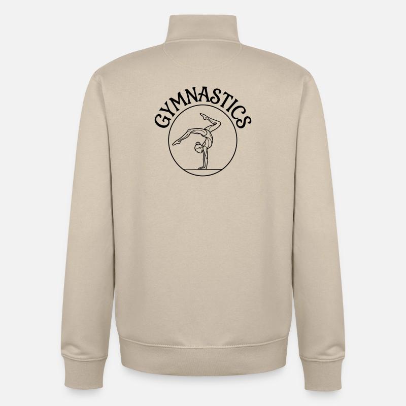 Gymnastik - Unisex Organic Zip Sweatshirt von Stanley/Stella - Cremebeige