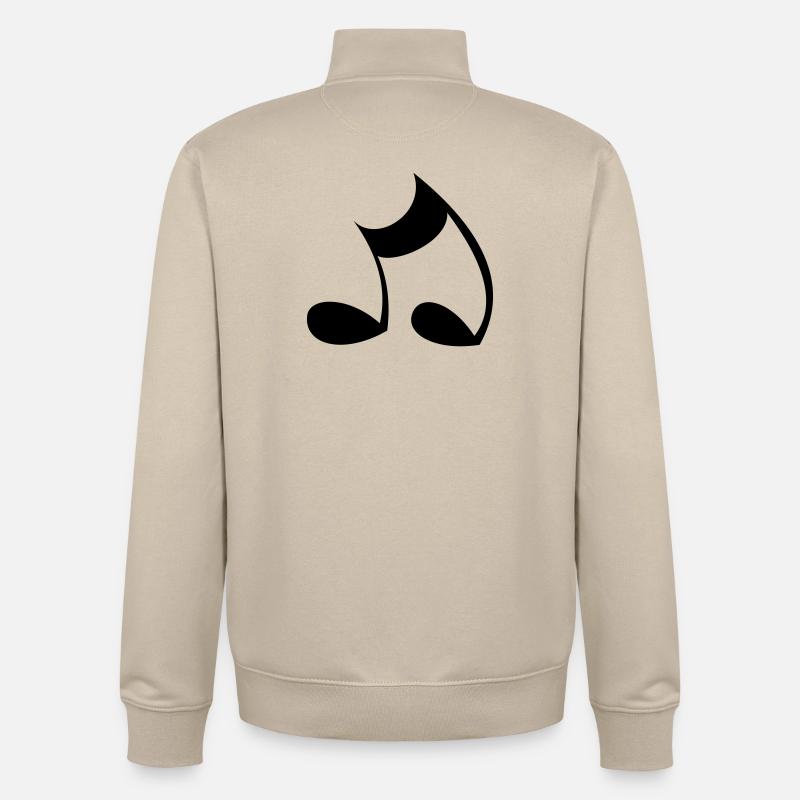 Note - Unisex Organic Zip Sweatshirt von Stanley/Stella - Cremebeige