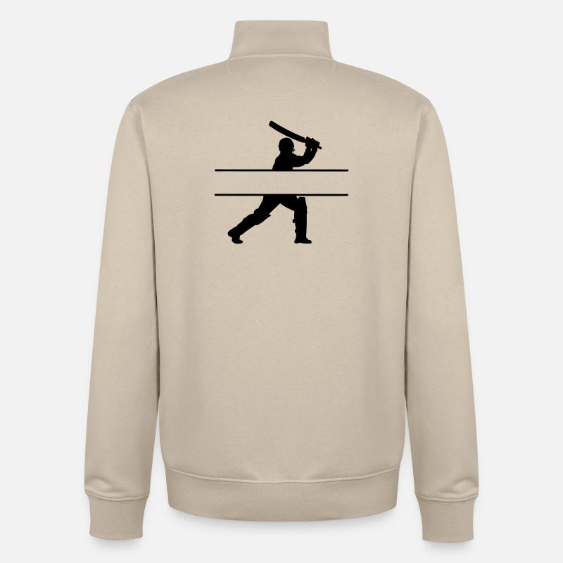 Cricket Eigenname Banner - Unisex Organic Zip Sweatshirt von Stanley/Stella - Cremebeige