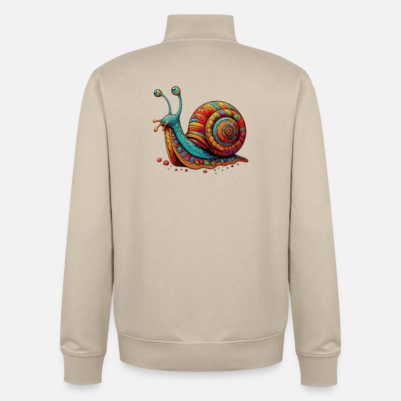 Schnecke - Unisex Organic Zip Sweatshirt von Stanley/Stella - Cremebeige