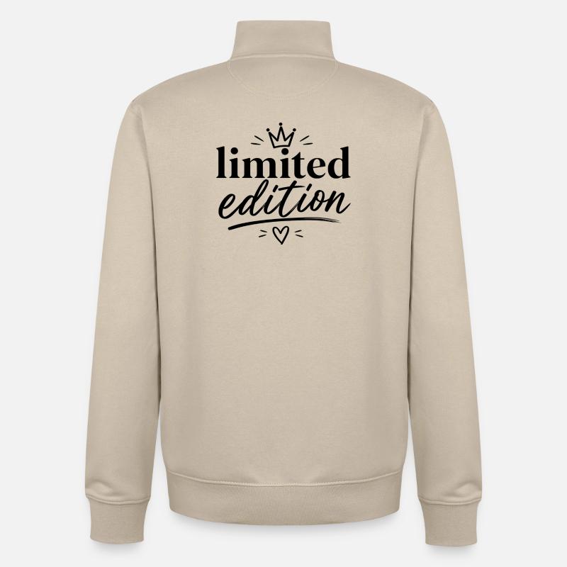 Édition limitée - Sweat zippé unisexe en coton bio Stanley/Stella - beige crème