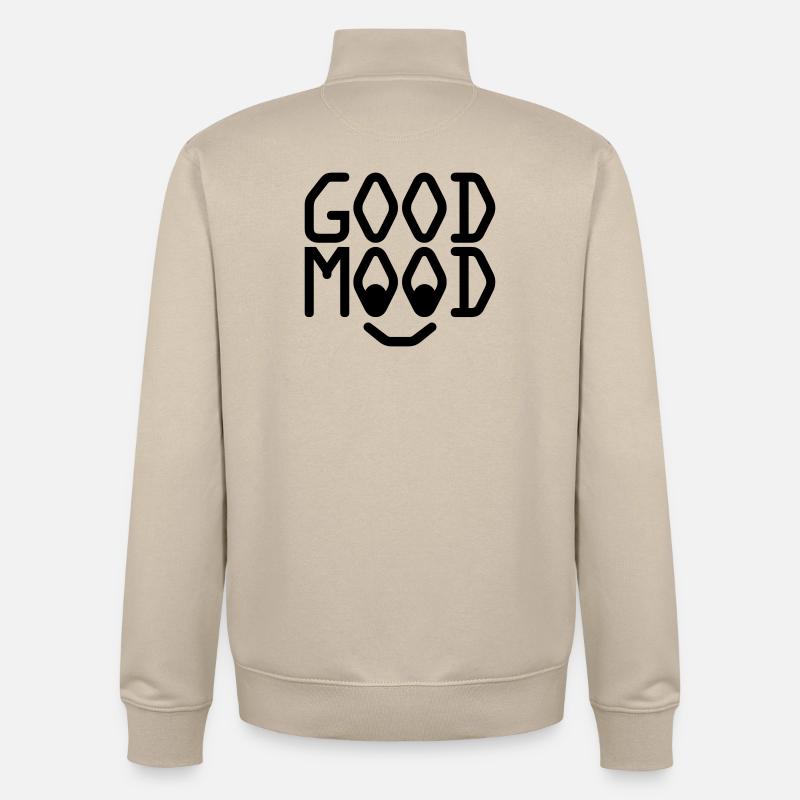 GOOD MOOD - Unisex Organic Zip Sweatshirt von Stanley/Stella - Cremebeige