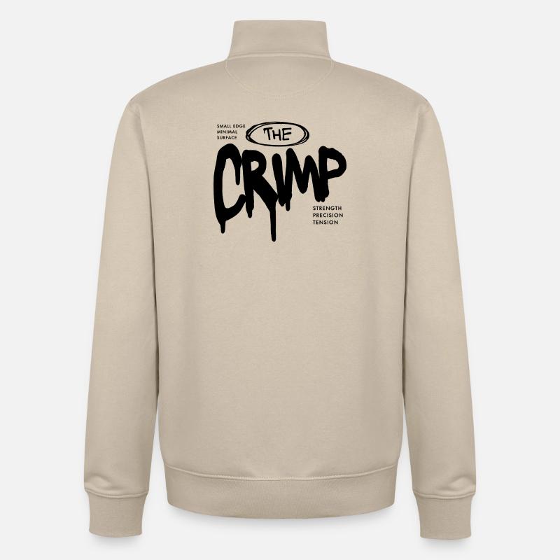 Small Climbing hält den Crimp-Boulder-Slang - Unisex Organic Zip Sweatshirt von Stanley/Stella - Cremebeige