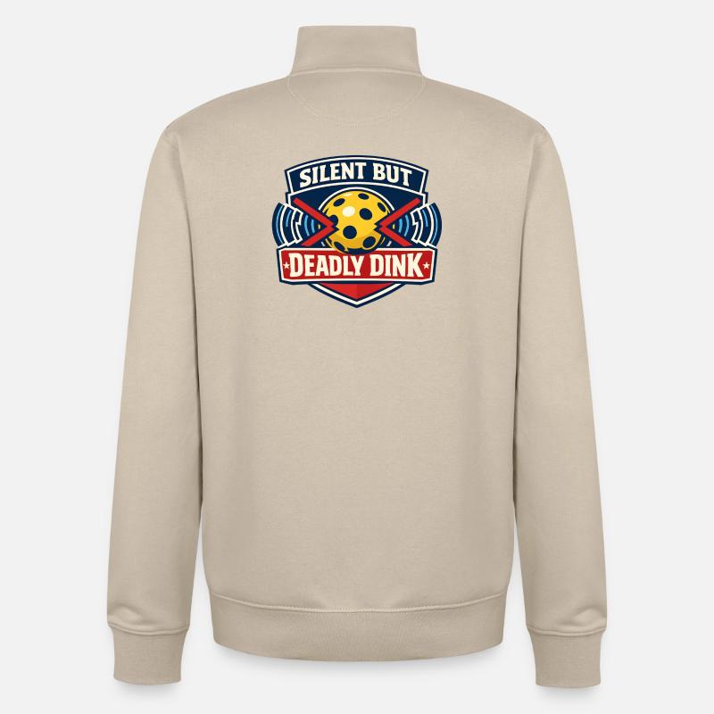 Stiller Dink Bowlingwitz - Unisex Organic Zip Sweatshirt von Stanley/Stella - Cremebeige