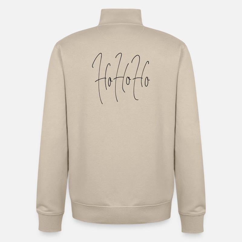 HoHoHo - Sweat zippé unisexe en coton bio Stanley/Stella - beige crème