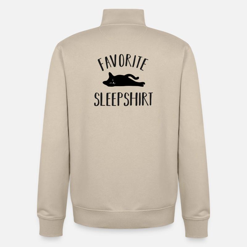 Chats Chats - Sweat zippé unisexe en coton bio Stanley/Stella - beige crème