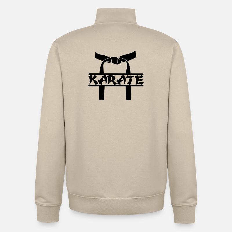 Prix de karaté OBI - Sweat zippé unisexe en coton bio Stanley/Stella - beige crème