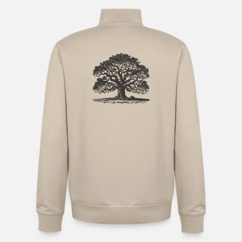 Eiche - Unisex Organic Zip Sweatshirt von Stanley/Stella - Cremebeige