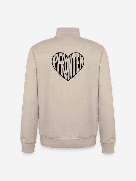 Pfronten Allgäu im Herzen - Unisex Organic Zip Sweatshirt von Stanley/Stella - Cremebeige