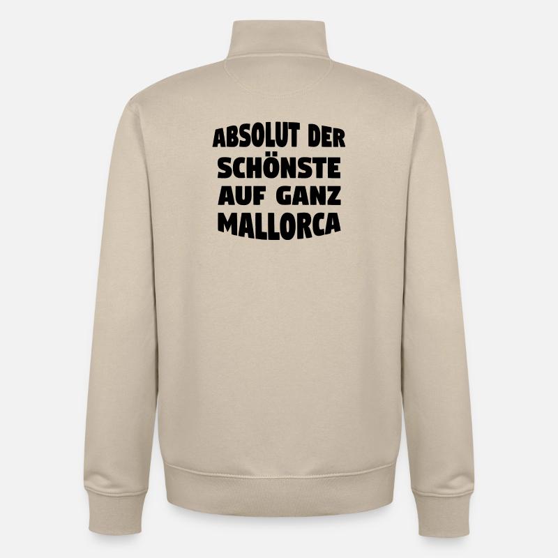 Der schönste auf Mallorca - Unisex Organic Zip Sweatshirt von Stanley/Stella - Cremebeige