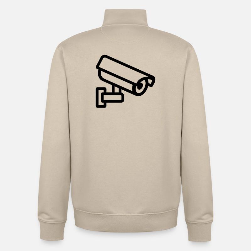 Kamera - Unisex Organic Zip Sweatshirt von Stanley/Stella - Cremebeige