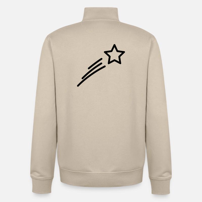 Sternschnuppe - Unisex Organic Zip Sweatshirt von Stanley/Stella - Cremebeige