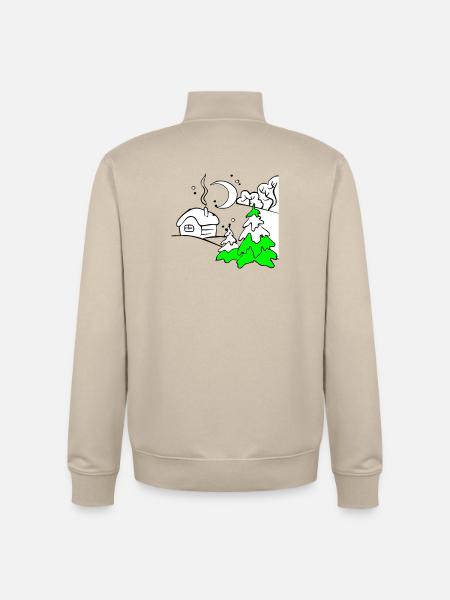 Winter - Unisex Organic Zip Sweatshirt von Stanley/Stella - Cremebeige