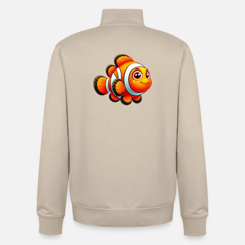 Clownfisch - Unisex Organic Zip Sweatshirt von Stanley/Stella - Cremebeige